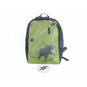 Photo: HUNTING WORLD Logo Khaki Nylon Backpack Day pack #7706