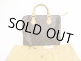 Photo: LOUIS VUITTON Monogram Brown Leather Hand Bag Purse Speedy 30 #7716