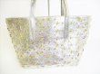 Photo2: Jimmy Choo Metal Stars Silver Leather Tote Bag Purse SOFIA S #7719