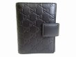 Photo1: GUCCI GUCCISSIMA GG Black Leather Document Holders Agenda #7721