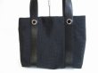 Photo2: BVLGARI Black Canvas & Leather Logo Mania Tote Bag #7726