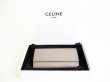 Photo12: CELINE Gray Leather Large Flap Wallet Bifold Long Wallet #7734