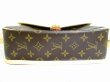 Photo5: LOUIS VUITTON Monogram Brown Leather Crossbody Bag Purse Sologne #7749