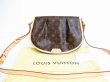 Photo1: LOUIS VUITTON Monogram Brown Leather Crossbody Bag Menil Montan PM #7750