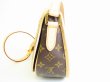 Photo4: LOUIS VUITTON Monogram Brown Leather Crossbody Bag Menil Montan PM #7750