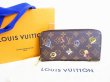 Photo1: LOUIS VUITTON Monogram Love Lock Leather Round Zip Zippy Wallet #7763