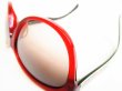 Photo5: FENDI Brown Lens Red Plastic Frame Zucca Sunglasses Eye Wear #7769