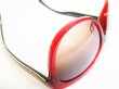 Photo6: FENDI Brown Lens Red Plastic Frame Zucca Sunglasses Eye Wear #7769