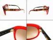 Photo7: FENDI Brown Lens Red Plastic Frame Zucca Sunglasses Eye Wear #7769