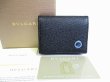 Photo1: BVLGARI BVLGARI Black Leather Coin Purse #7776