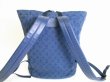 Photo2: LOUIS VUITTON Blue Monogram Denim Chalk Backpack Purse #7781