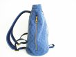 Photo3: LOUIS VUITTON Blue Monogram Denim Chalk Backpack Purse #7781