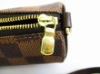 Photo11: LOUIS VUITTON Damier Brown Leather Hand Bag Purse Papillon 30 w/Pouch #7783