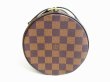 Photo3: LOUIS VUITTON Damier Brown Leather Hand Bag Purse Papillon 30 w/Pouch #7783