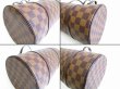 Photo6: LOUIS VUITTON Damier Brown Leather Hand Bag Purse Papillon 30 w/Pouch #7783