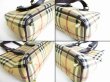 Photo6: BURBERRY Hymarket Check Brown PVC Hand Bag Tote Bag Purse #7785