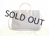 Photo: LOUIS VUITTON Monogram Leather Shoppers Bag Tote Bag w/Strap Pallas #7799