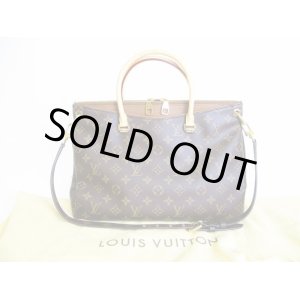 Photo: LOUIS VUITTON Monogram Leather Shoppers Bag Tote Bag w/Strap Pallas #7799