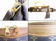 Photo8: LOUIS VUITTON Monogram Leather Shoppers Bag Tote Bag w/Strap Pallas #7799