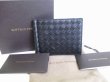 Photo1: BOTTEGA VENETA Intrecciato Black Leather Bifold Bill Wallet Purse #7816