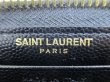 Photo10: Saint Laurent Paris YSL Motif Black Leather Round Zip Long Wallet #7834