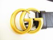 Photo7: GUCCI GG Marmont Gold Buckle Brown Leather Belt Waist Size 81-91 #7894