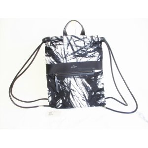 Photo: Jimmy Choo White and Black Nylon Back Pack Day Pack Purse #7917