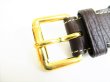 Photo9: LOUIS VUITTON Monogram Mini Brown Canvas Brown Leather Belt #7926