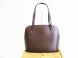 Photo1: LOUIS VUITTON Epi Mocha Leather Tote Bag Shoppers Bag Purse Lussac #7940