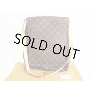 Photo: LOUIS VUITTON Monogram Leather Brown Crossbody Bag Purse Musette #7945