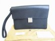 Photo1: LOUIS VUITTON Taiga Ardoise Leather Clutch Bag Document Case Selenga #7954