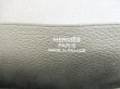 Photo10: HERMES Light Black Veau Swift Leather Bifold Long Bill Wallet MC2 Fleming #7973