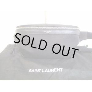 Photo: Saint Laurent Paris Canvas and Leather Waist Pack Body Bag Purse #8024