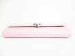 Photo5: BVLGARI Light Pink Leather Logo Clip Bifold Long Wallet #8049