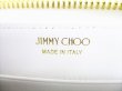 Photo10: Jimmy Choo Logo Motif Pippa White Leather Round Zip Wallet #8050