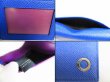 Photo9: BVLGARI Cobalt Tourmaline Leather Business Card Holder Pass Case #8056