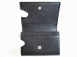 Photo8: BVLGARI Black Grain Calf Leather Business Card Case Card Holder #8080