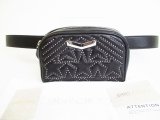 Photo: Jimmy Choo Stars Motif Black Leather Waist Back Camera Bag Purse #8086