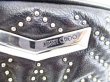 Photo11: Jimmy Choo Stars Motif Black Leather Waist Back Camera Bag Purse #8086