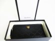 Photo12: GUCCI Cat Guccissima Black Leather Round Zip Long Wallet #8118