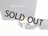 Photo: BVLGARI BVLGARIBVLGARI Black Leather Bracelet Bangle #8129