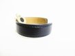 Photo3: BVLGARI BVLGARIBVLGARI Black Leather Bracelet Bangle #8129