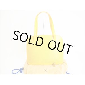 Photo: LOUIS VUITTON Epi Yellow Leather Tote Bag Shoppers Bag Purse Lussac #8143