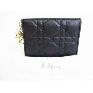 Photo: Christian Dior Lady Dior Black Leather Card Holder #8149