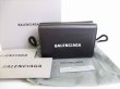 Photo1: BALENCIAGA Everyday Black Leather Trifold Mini Wallet Purse #8150