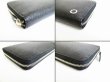 Photo7: BVLGARI BVLGARIBVLGARI Black Leather Round Zip Long Wallet #8156