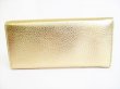 Photo2: Salvatore Ferragamo Vala Gold Leather Bifold Long Wallet #8163