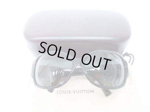 Photo1: LOUIS VUITTON Black Frame Gray Lens Sunglasses Eye Wear #8164