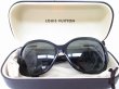 Photo12: LOUIS VUITTON Black Frame Gray Lens Sunglasses Eye Wear #8164