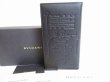 Photo1: BVLGARI Heritage Black Leather Bifold Long Wallet Purse #8171